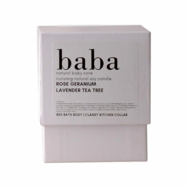 baba nurturing natural soy candle in white gift box 1